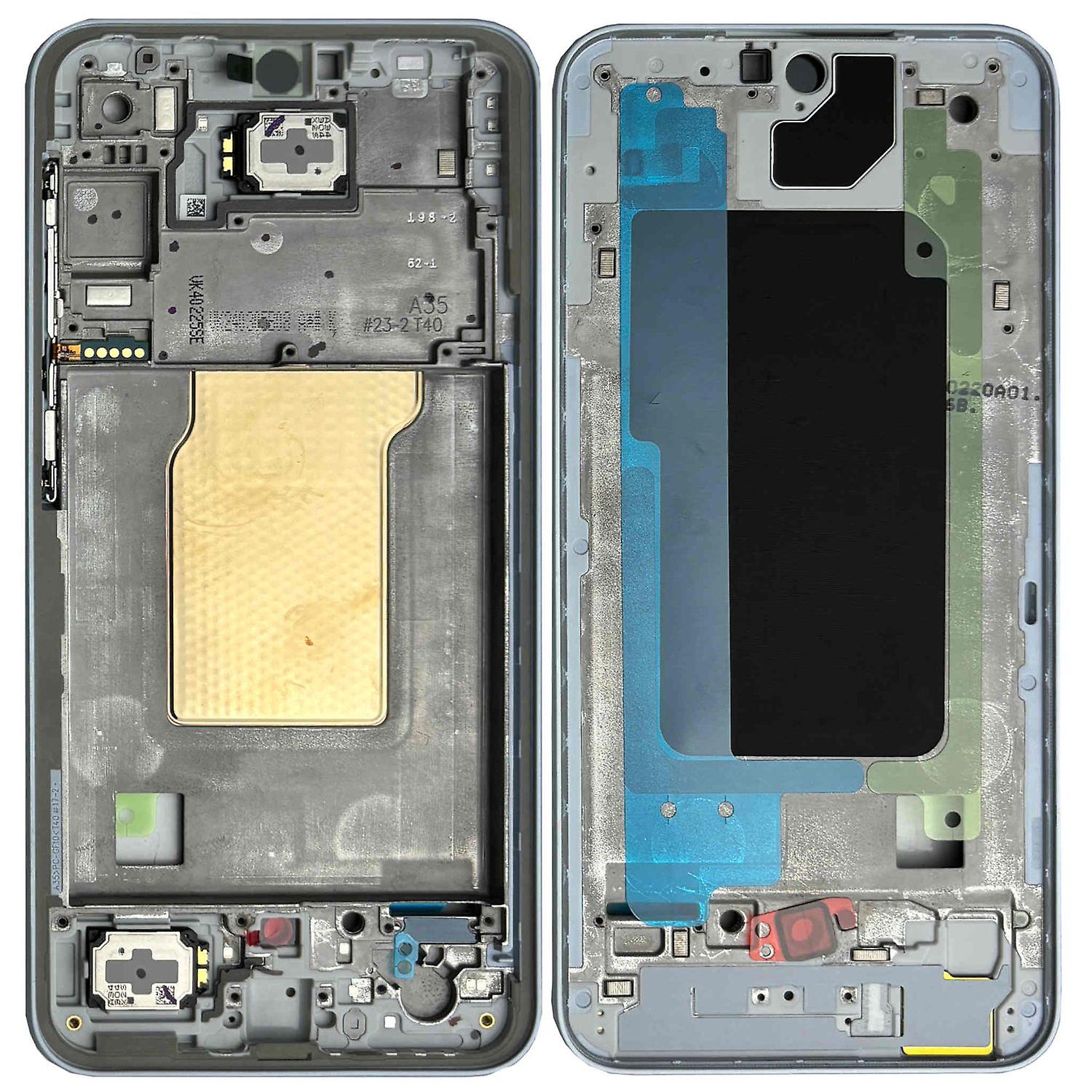 Samsung Display LCD Mid Frame for Galaxy A35 5G GH82-34225B Awesome Iceblue Spare Part