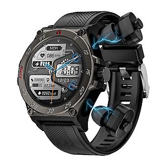 LC18 1,53 polegadas IP67 BT5.0 Sport relógio inteligente com fones de ouvido