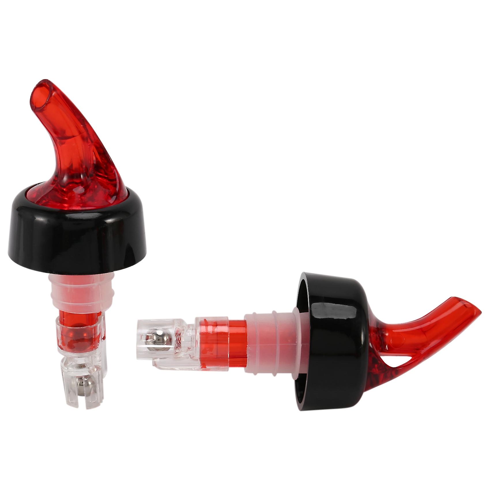 6 Pcs Measure Liquor Pourer,Plastic Measured Liquor Pourer Measuring Pourer Pour Spout Stopper for