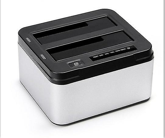 USB 3.0 offline clone docking station with 2 slots, optimized for 2.5 and 3.5 inch HDD / SSD hard dr