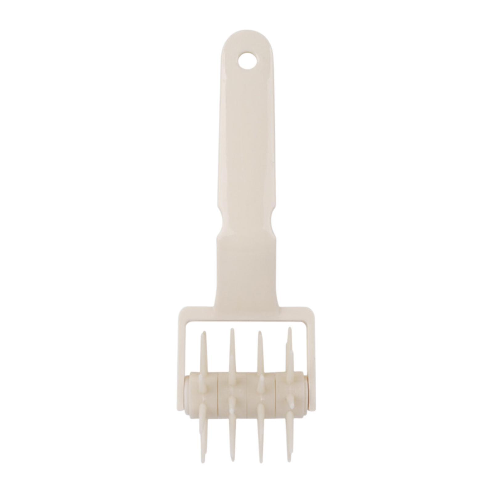 Pizza Pin Puncher with Handle Pastry Roller with Spikes for Pie Pastry Bread 20.5x6.5cm