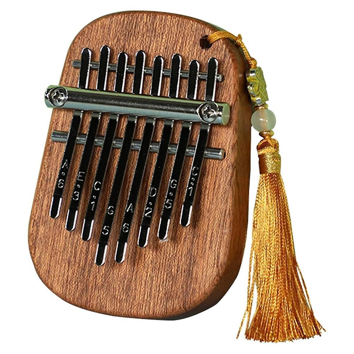 8-Tone Sapele Water Drop Medium Kalimba Φορητό πιάνο πέντε δακτύλων κατάλληλο για αρχάριους Finger Piano Instrument B