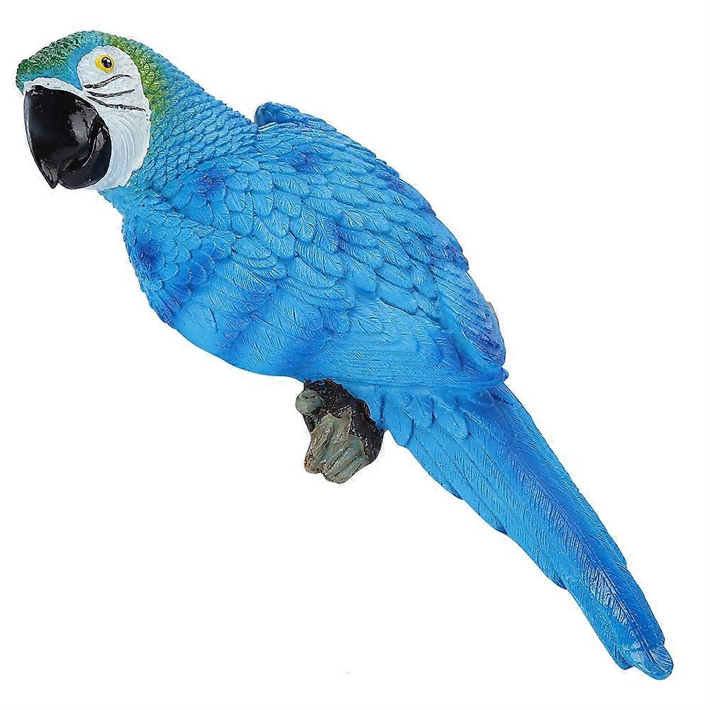 Resin Parrot Ornament Realistic Parrot Figurine Artificial Parrot