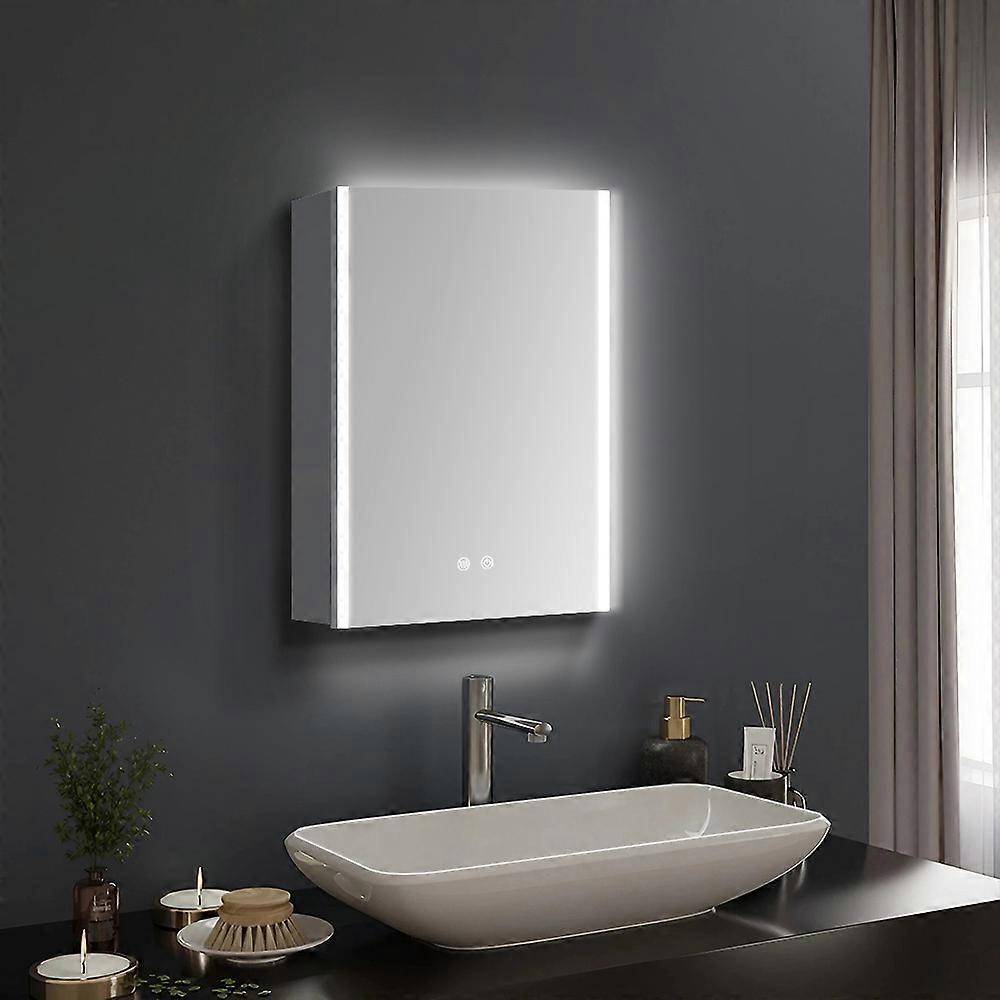 Mordern Frameless 1-Door LED Mirror Cabitnet