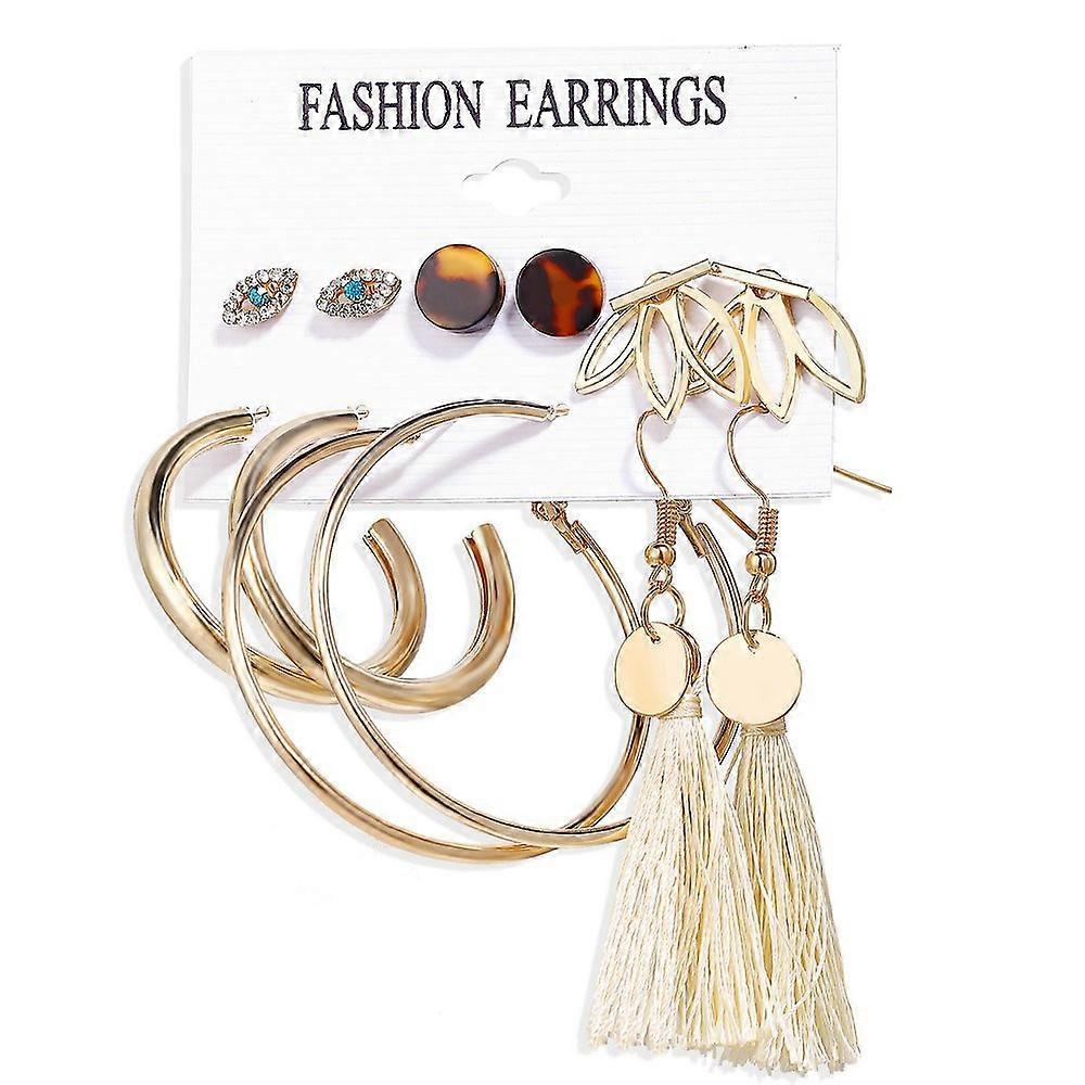 6 pairs Shell Earrings
