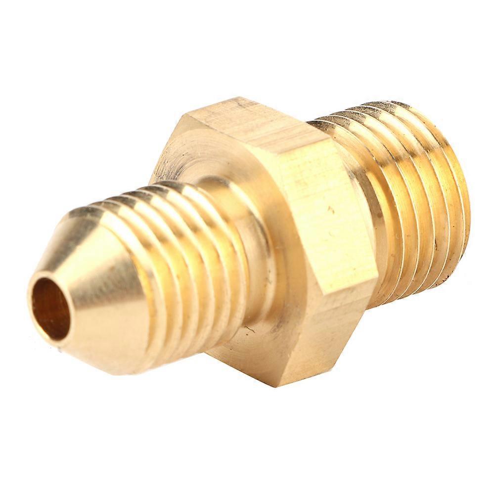 UNF Male to AN4 1/2~20 Male Brass Fitting Adapter Connector for Oil Water Gas 4mm / 0.2in Hole E2U911