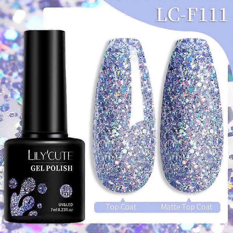 Thread Shell Nail Gel Polish 7ML Pearl Shell Semi-Permanent UV Gel Base Top Coat Popular In Autumn And WinterLC-Gel-F111