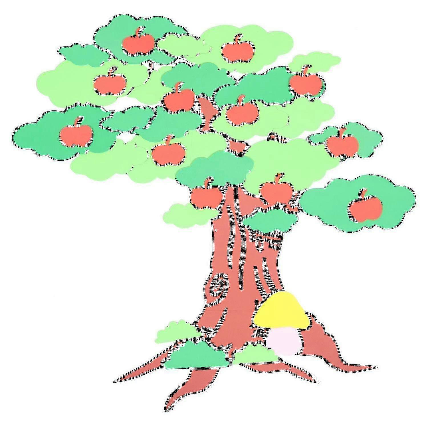 1 Set Of Tree Shape Wall Stickers Three-dimensional Tree Shaped Decals