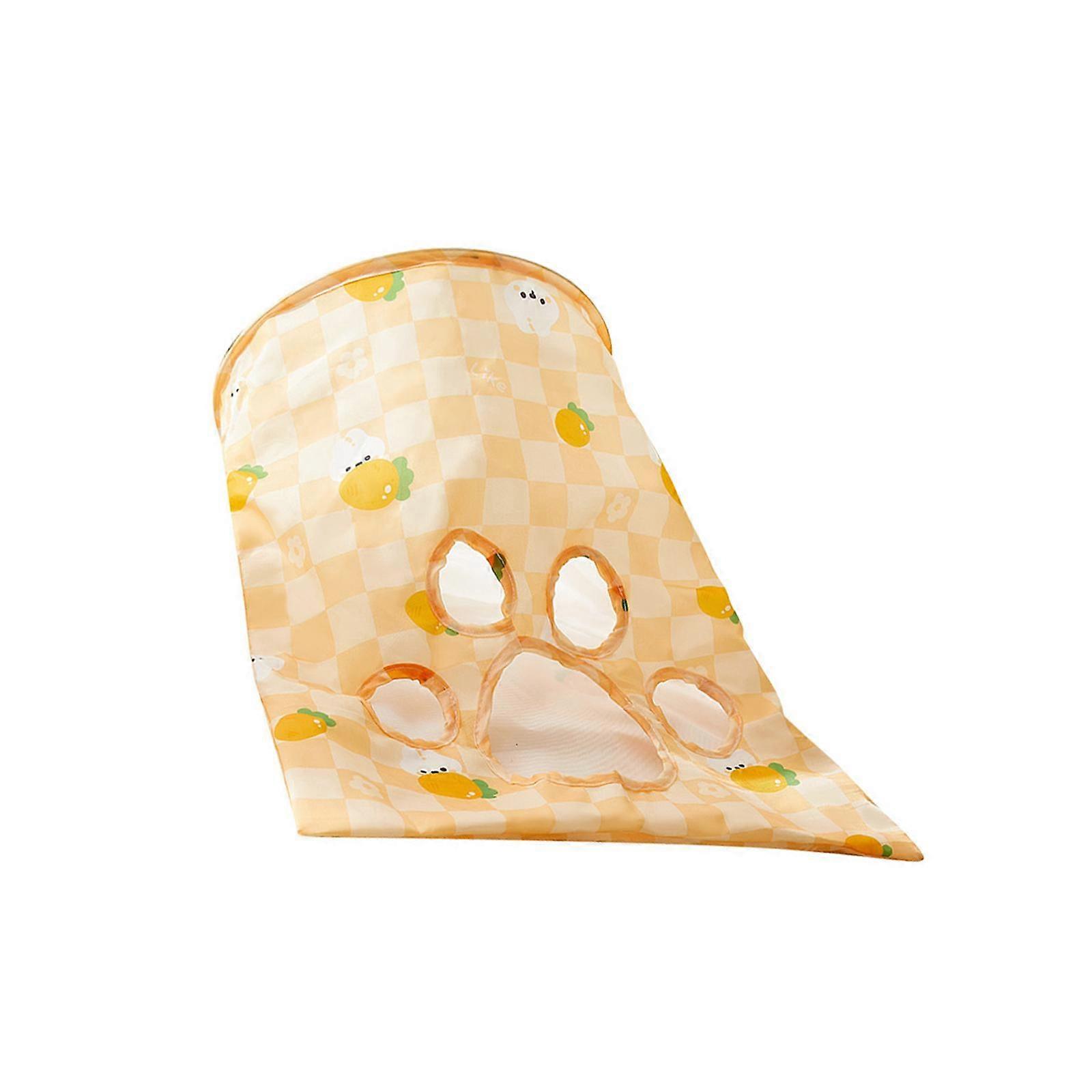 Cat Tunnel Bag Cat Tunnel Toy Folding Pet Tunnel for Running Activity Yellow