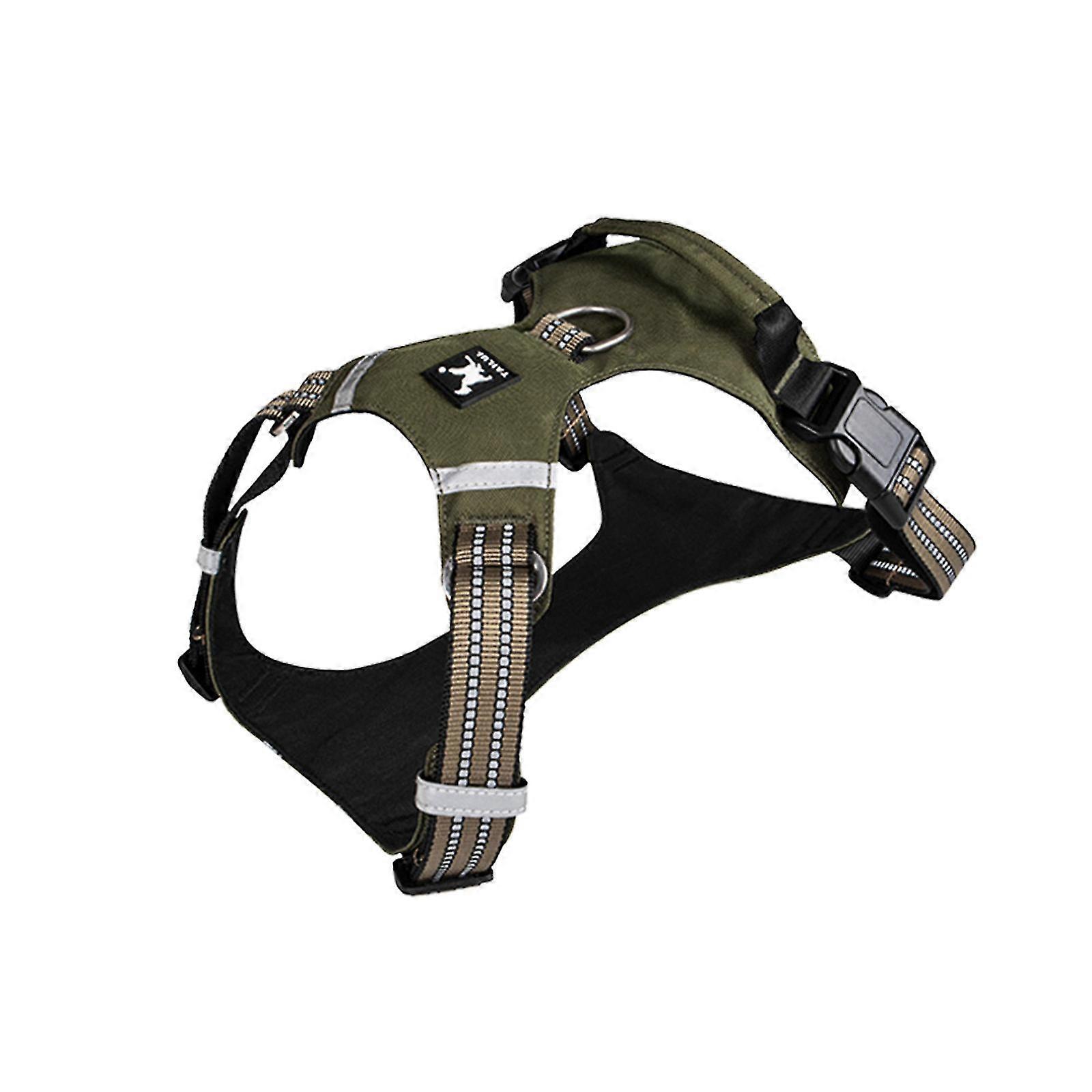 lightweight and comfortable pet chest reflective dog leash vest