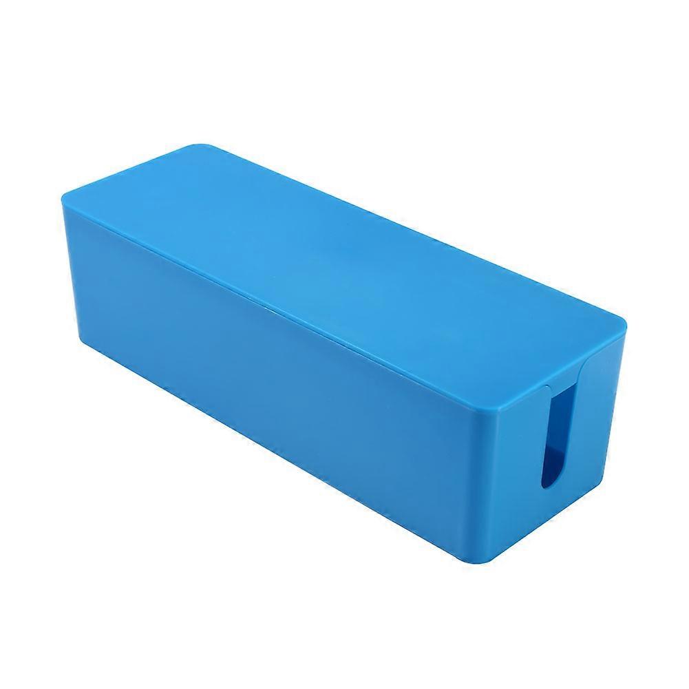 Safe power cord socket storage box (blue)
