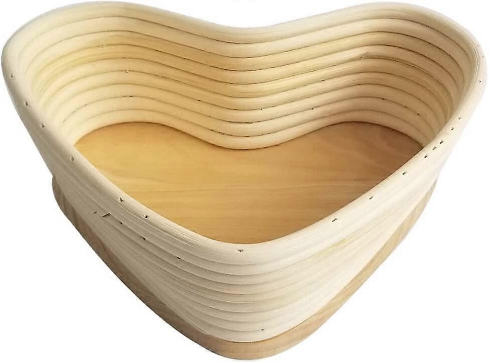 Leinen Herz Brotkorb Servierkorb Rattan Weide Brot Gärkorb Weide