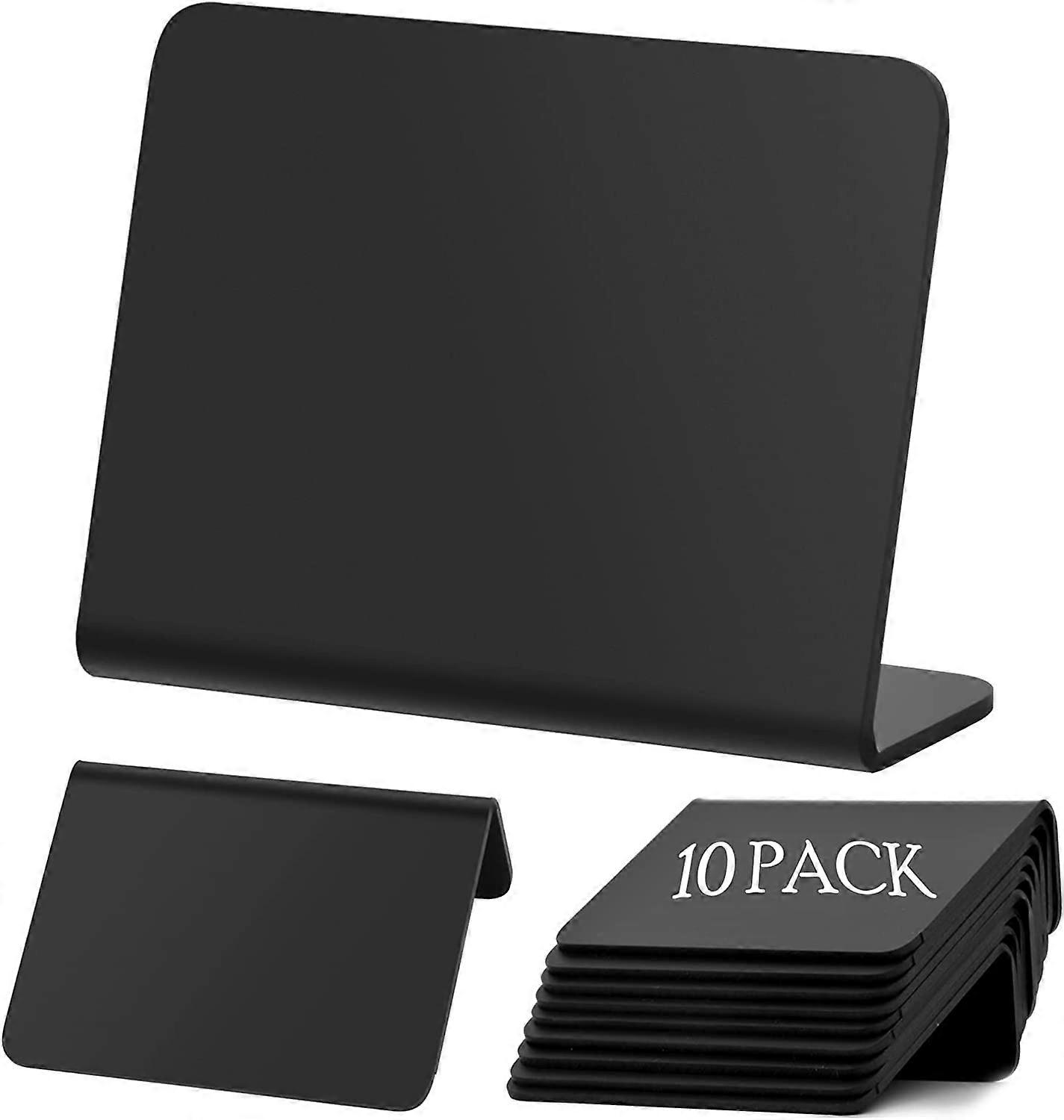 10 pcs mini black tablesi display panel Small slate chalk mirk plastic message table