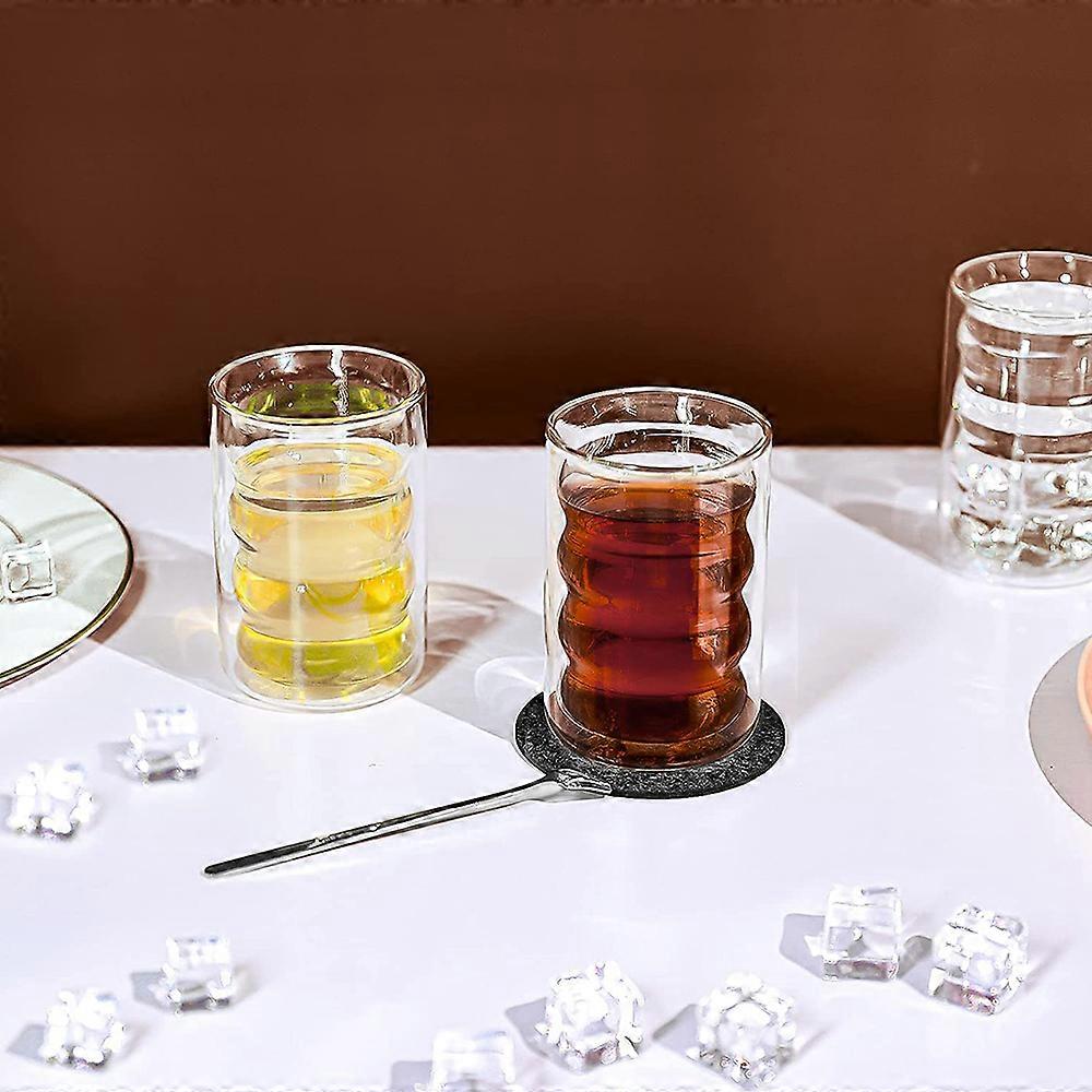 Y.A. LOTUS Latte Macchiato Gläser 350ml 4er Set, Doppelwandige