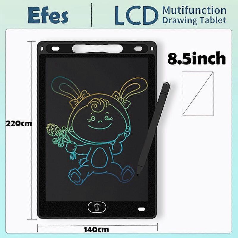 لوحة رسم إلكترونية Efes مقاس 8.5/10/12 بوصة للأطفال، لوحة رسم تعليمية بشاشة LCD ولوحة كتابة بخط اليد - ألعاب رسم