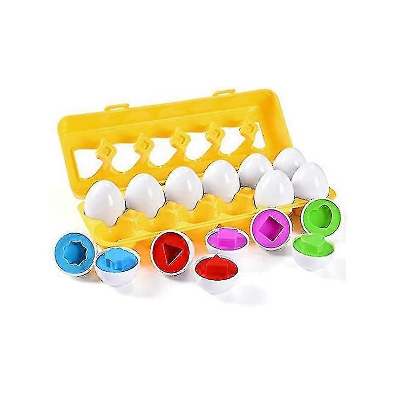 12 Pcs Easter Eggs Learning Toys