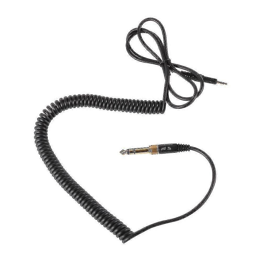 Black Upgrade Headset Spring Cable For Sennheiser
