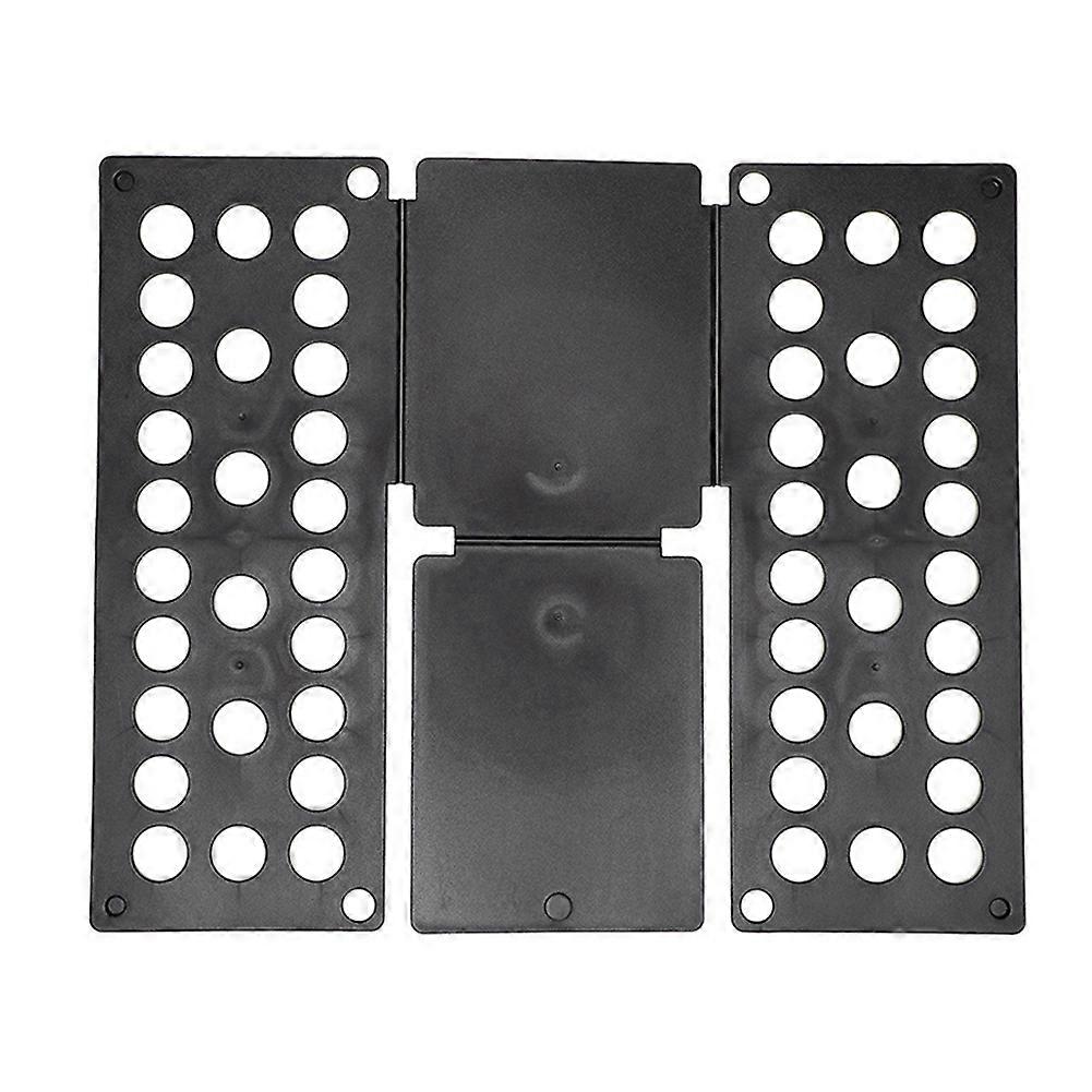 Plastic Clothes Folding Board Kids Laundry Folder Shirt Folding Board Home Storage Tool for Kid Children Adults Black