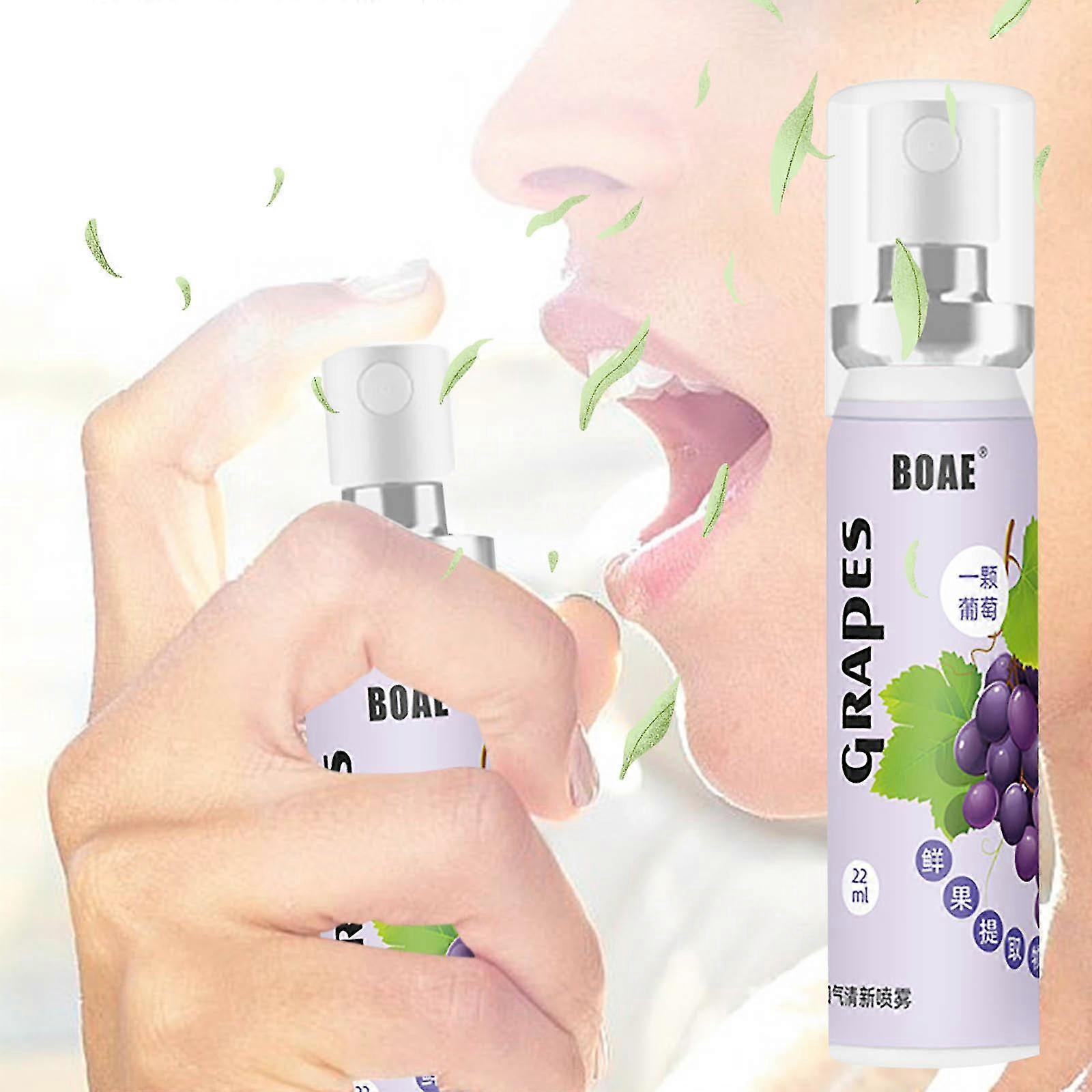 2024 New Fruit Fresh Breath Spray Fruit-Flavored Oral Spray Freshener Compact Portable Refreshing Cool Fresh Breath Oral Odor Care 20ML