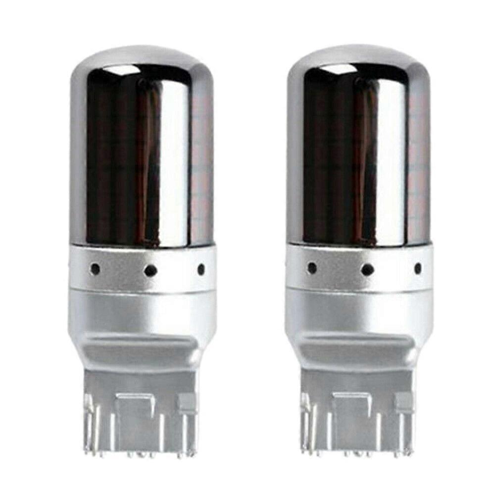 2Pcs Chrome 7440 T20 144SMD Canbus Error Free LED Lamp Bulb Turn Signal Light