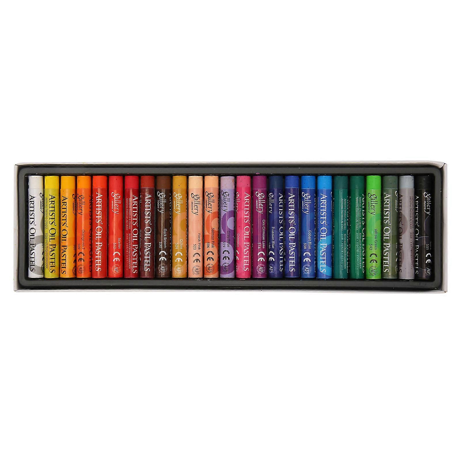 25 Colors Oil Pastels Set Professional Vibrant Creamy Soft Oil Pastels for Artists Beginners Students Teachers