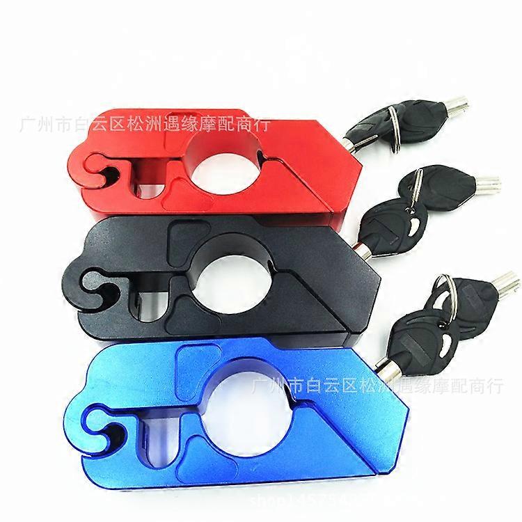 Motorcycle Cnc Handle Lock Modified Car Handle Lock Security Lock Electric Toy Motorcycle Lock Horns Cross Riding Car Buckle