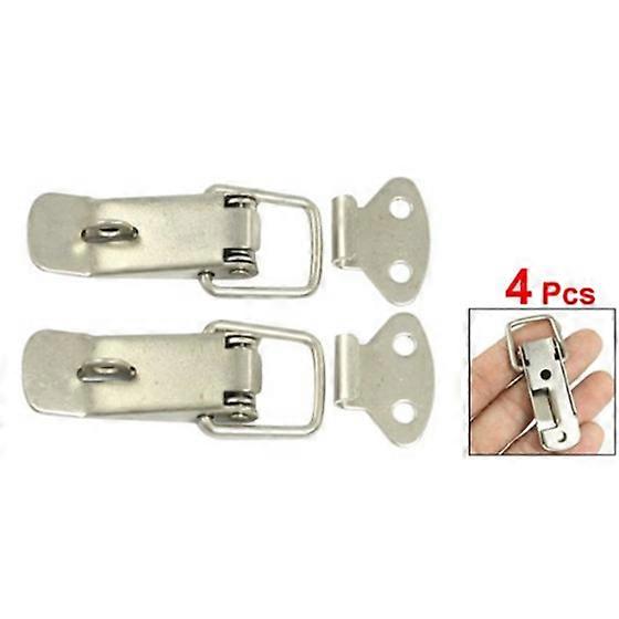 4 Pcs Hardware Cabinet Boxes Spring Loaded Latch Catch Toggle Hasp