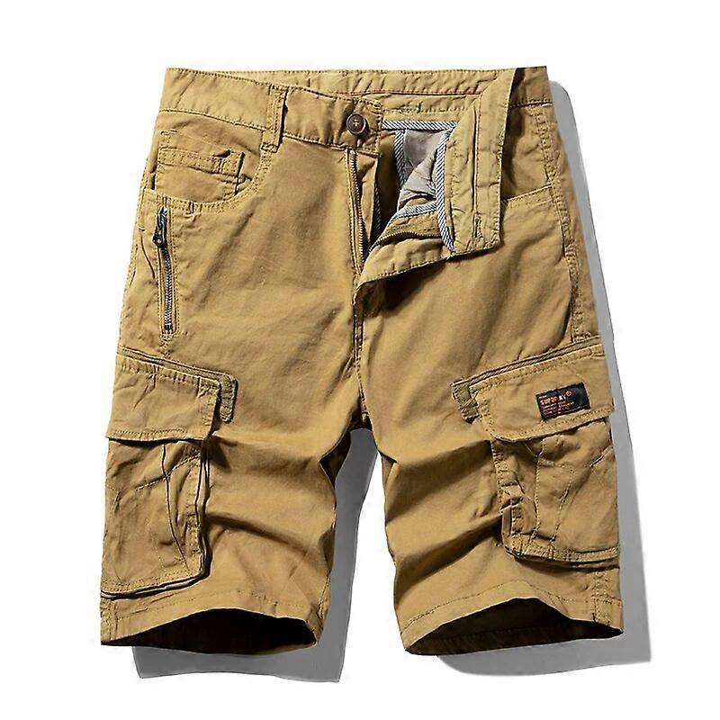 Redkid Nouveau Été Hommes Cargo Shorts Coton Casual Multi Poches Militaire Shorts Hommes Solide Tact
