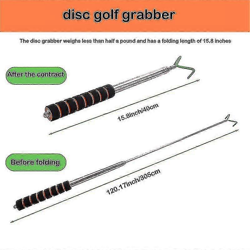 Disc Golf Retriever Telescoping Disc Golf Grabber Durable