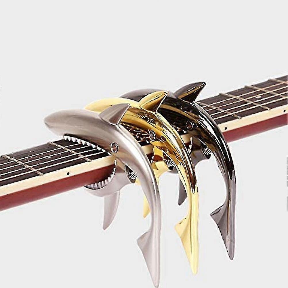 Gitarr Capo Shark Shape för akustisk klassisk gitarr 13 x 8.6cm, A