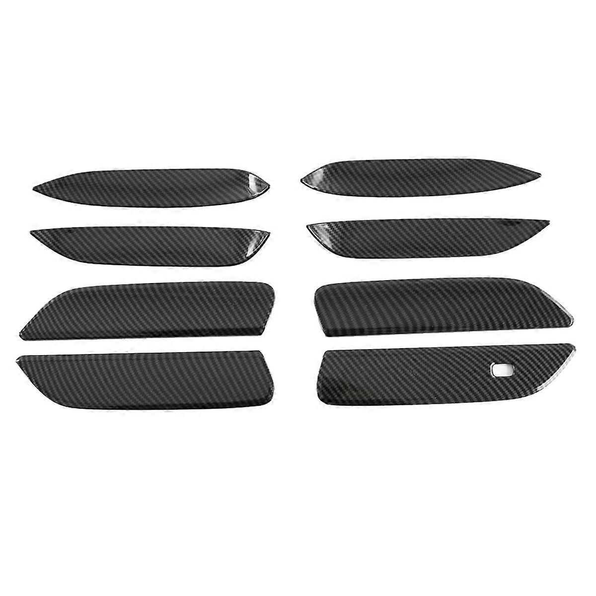 Exterior Outer Door Handle and Bowl Protection Cover Trim Carbon Fiber Color for Dolphin