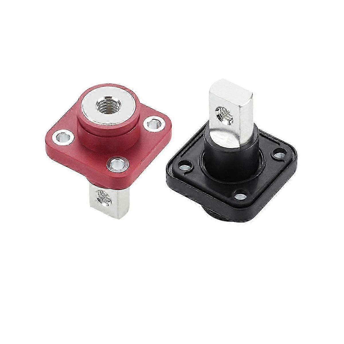 2 Pcs 200a All-copper Lithium Battery Post High-current Copper Terminal Battery Connector Energy St
