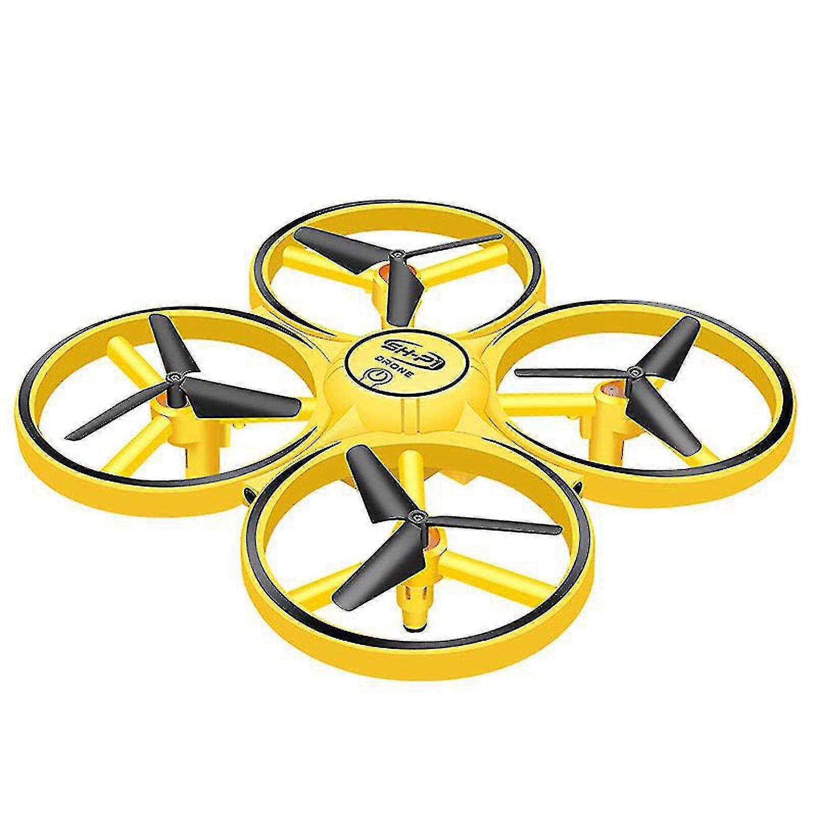 Gesture Control Drone Rc Quadcopter Aircraft Hand Sensor Drone With Smart Watch Controlled, 2 Batteries, 360 Flips, Led Light, 3 Modes, Usb Cable, Bes