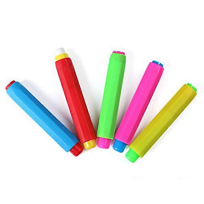 5x Chalk Holder For Plastic School Adjustable Replacement Chalk Cover Color Random