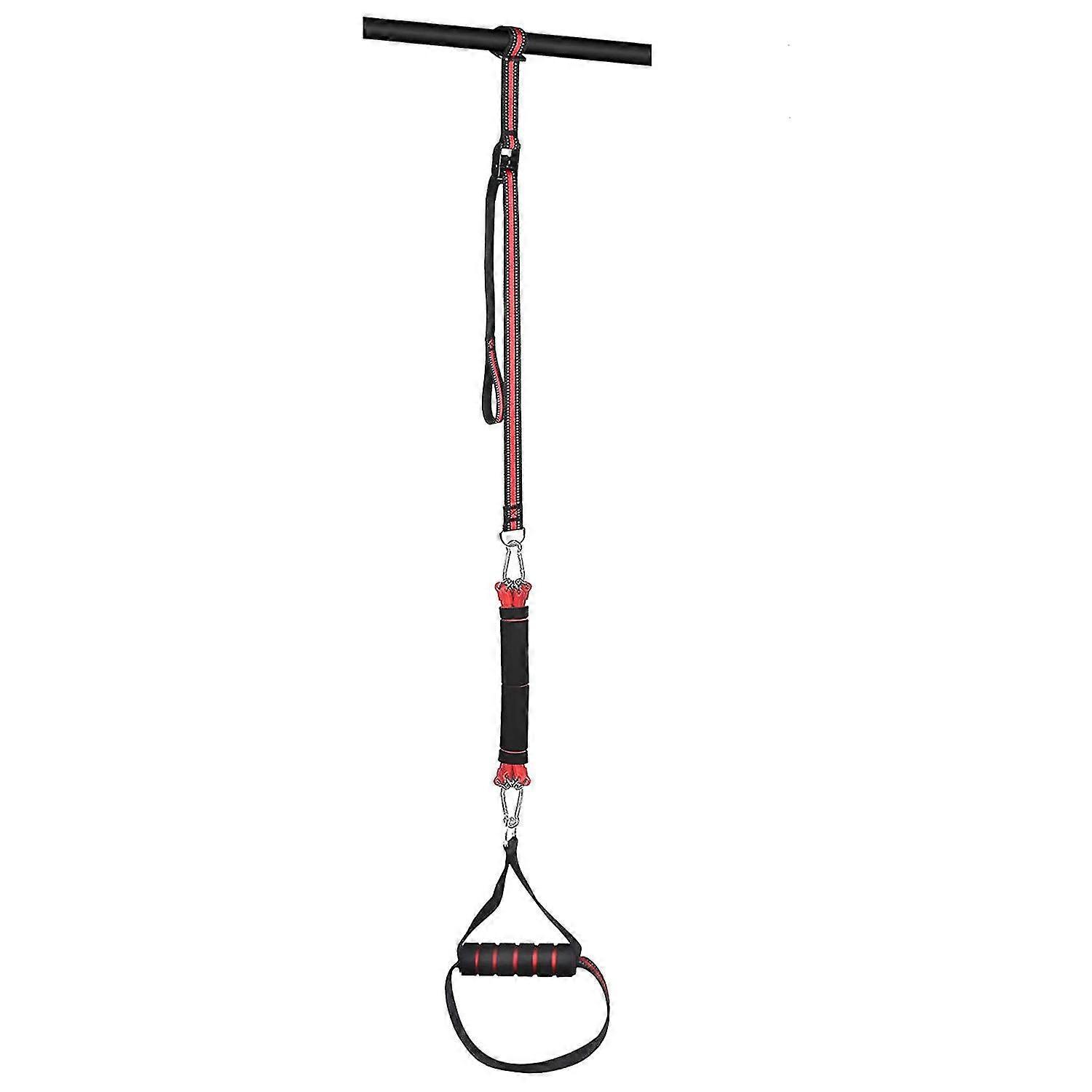 チンアッププルアップトレーニング用の足のサポートとハンドルを備えたプルアップバンド支援バンド、エクササイズS