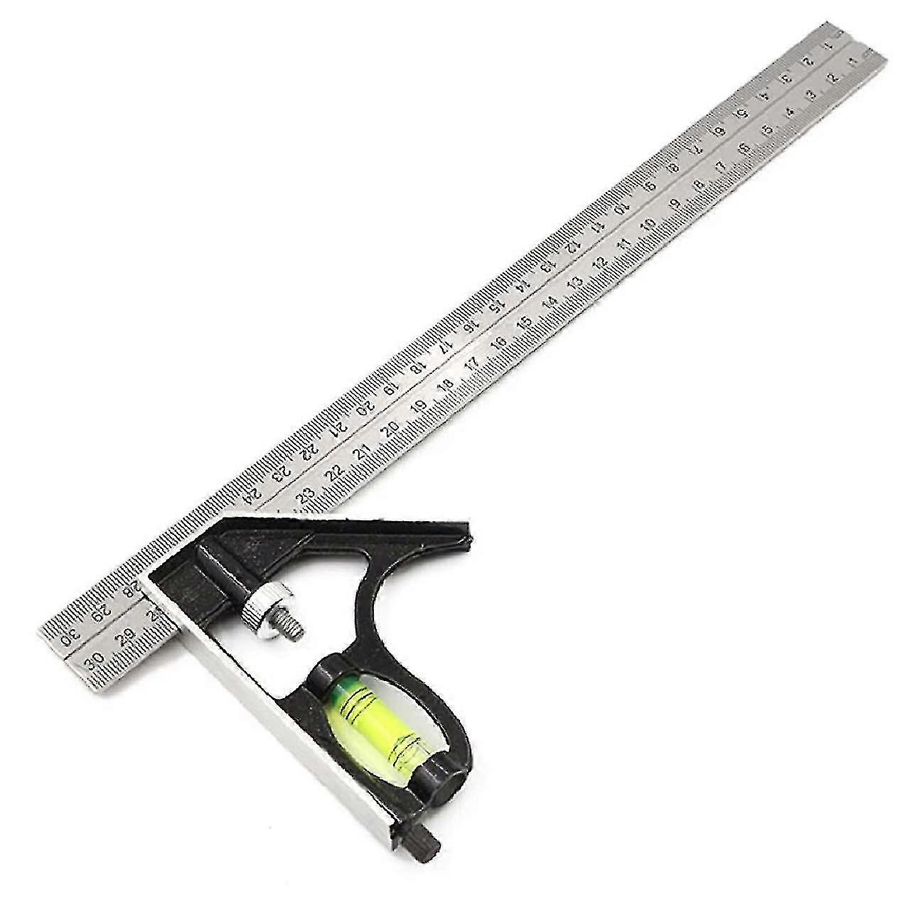 Combination Square Stainless Steel Angle Ruler With Scribing Toolbubble Level For Carpenter