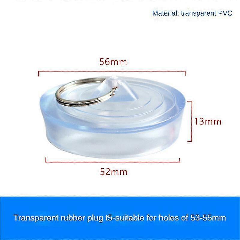 1pc gummi kar prop med kæde 23-52mm afløbsprop gummi vask prop afløb
