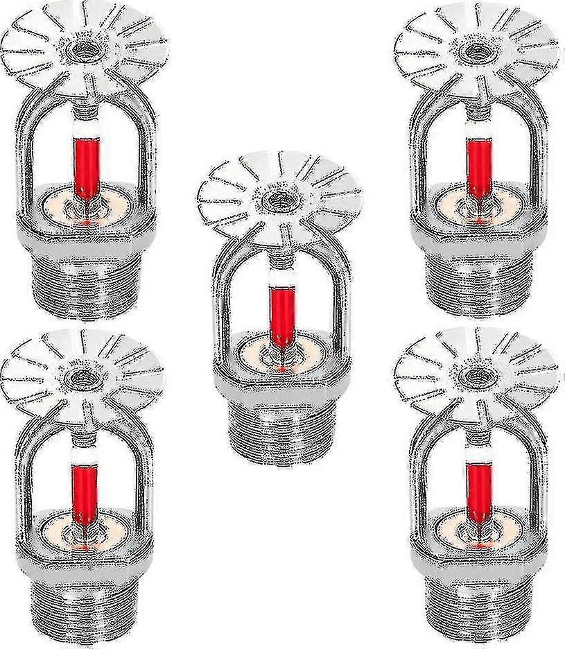 5pc Fire Sprinkler Head 3/4 polegadas Pendent Tipo 155 Water Spray Down 68 Cabeças de aspersão de latão 3/4" Npt-hhny