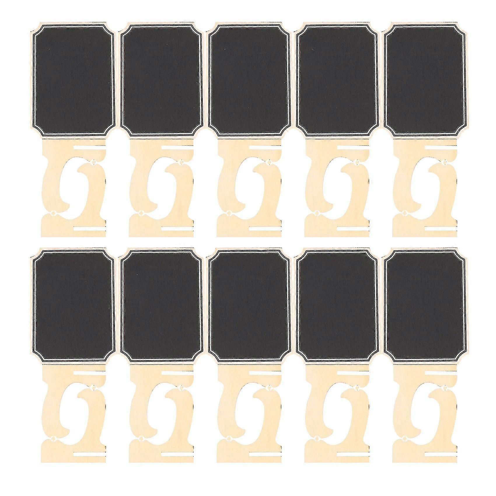 20 Pack Mini Chalkboards With Support Easels Stand,place Cards Small Rectangle Little Wood Blackboa-haoyi