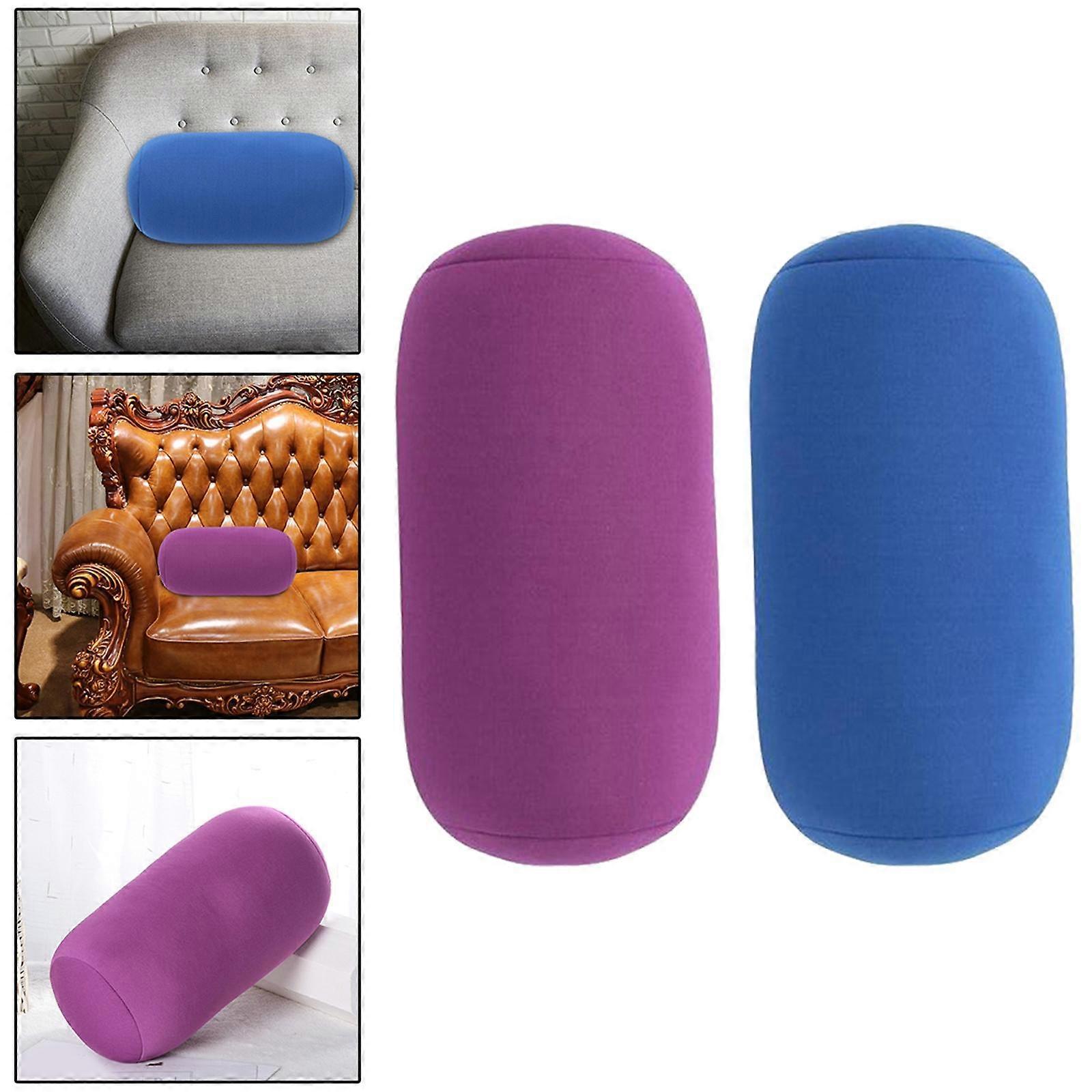 2 أنبوب وسادة صغير مع غطاء رأس دعم العمود الفقري مرن وغبار أطفال منزلي