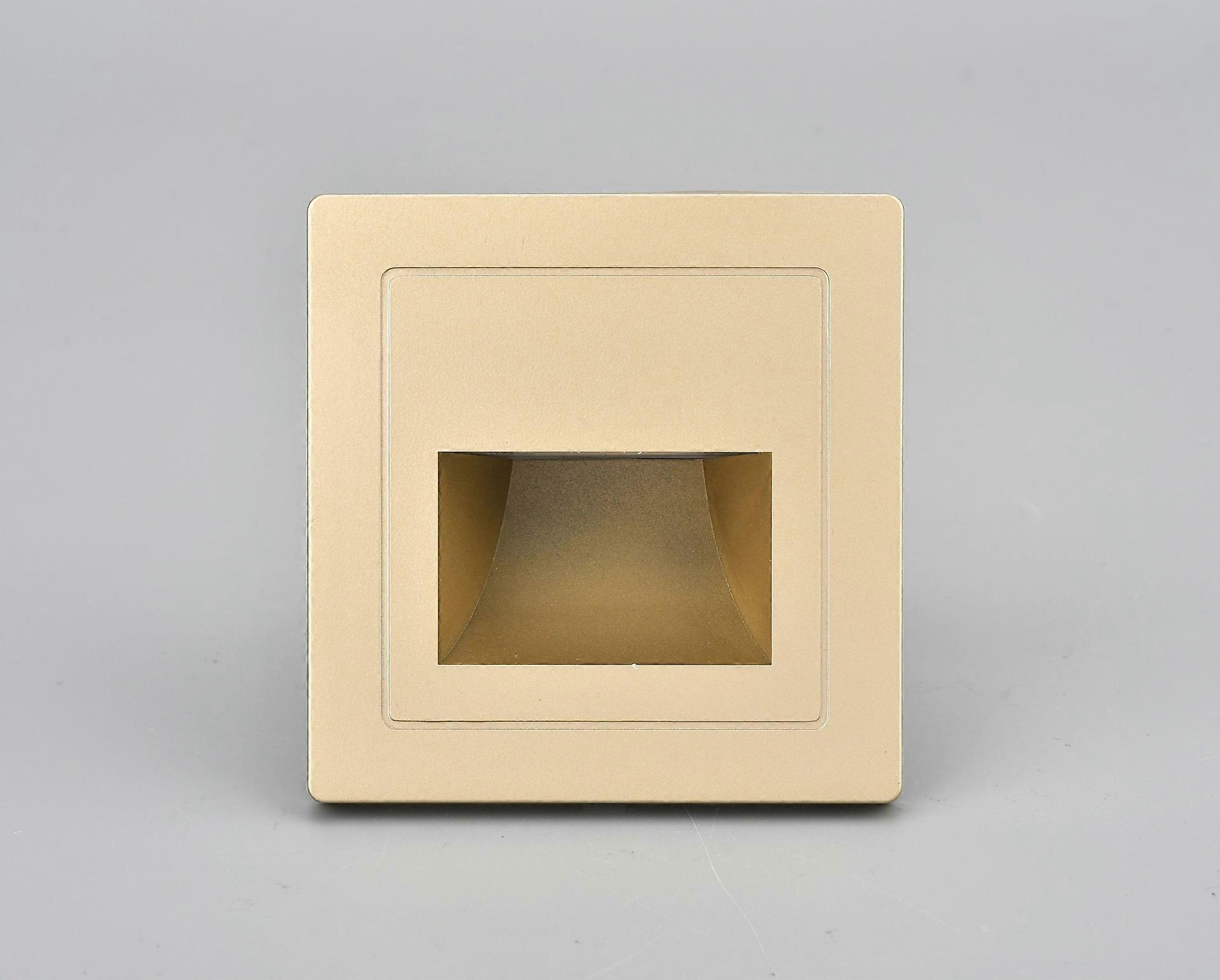 Recessed Led Wall Lamp Gold/Black PIR Motion Sensor Stair Case Light AC85-265V Step Lamp Corridor Lighting Indoor Wall Lighting