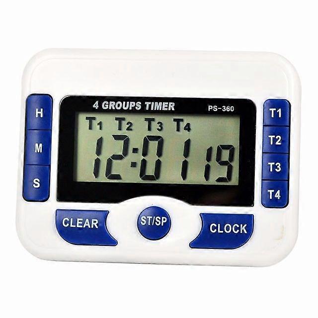 Magnetic Digital Clock Kit 4 Groups Channel Alarm Timer Digitale Count Down 99 Hour 59 Min Electronic Countdown Stopwatch Timers