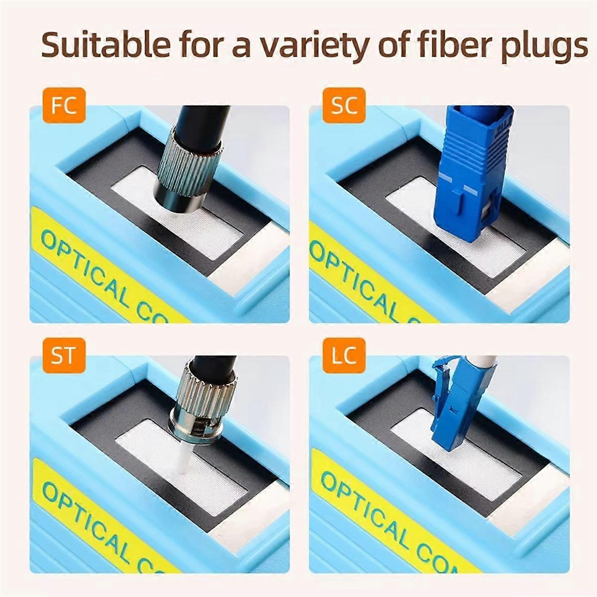 A-550 Fiber Optic Cleaner Cassette Fiber End Face Cleaning Box Pigtail Cleaner for SC/FC/ Optic Fib