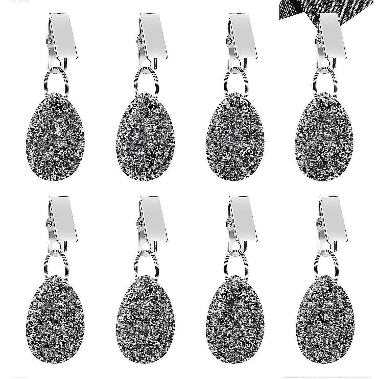 8-Piece Marble Tablecloth Weights Set for Outdoor Camping