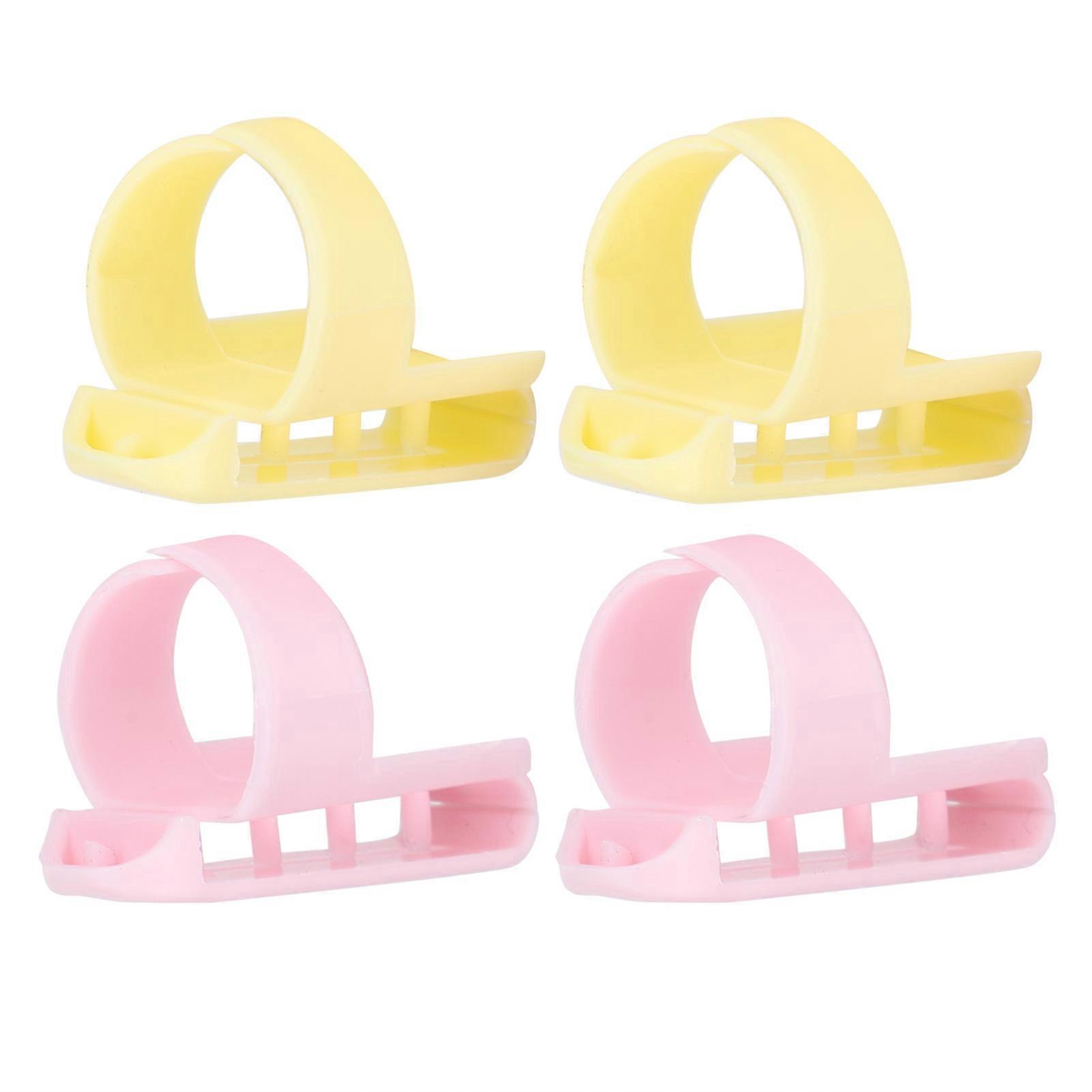 4Pcs Knitting Thimble Finger Guide Splitter compatible DIY Fun Sweater Wool Sewing Accessories