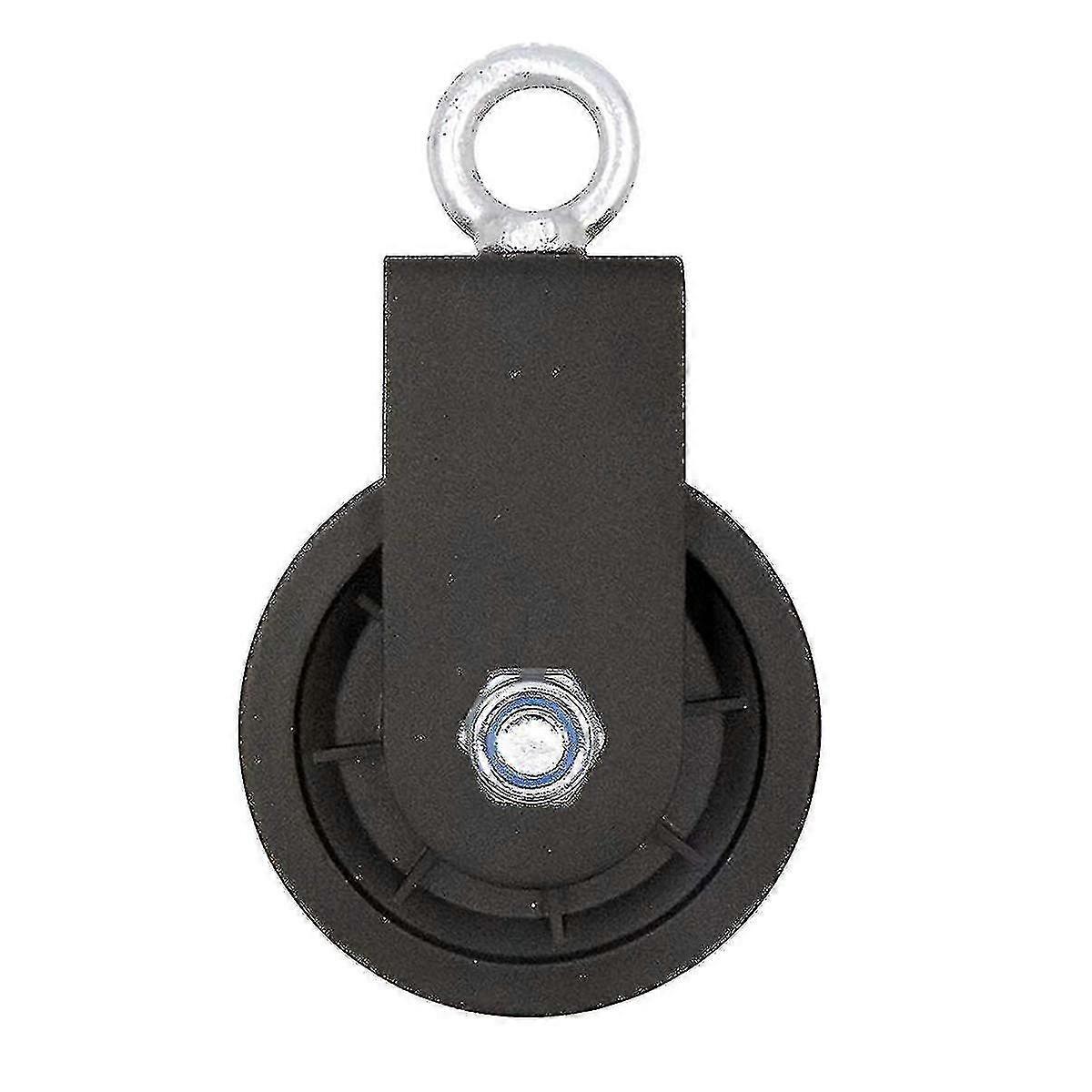 Swivel Pulley Block, Single Pulley Block With U-mount Bracket Swivel Lifting Pulley Roller Wheel For Wire Rope Cable Pulley Strength Training, 1pc Jiu