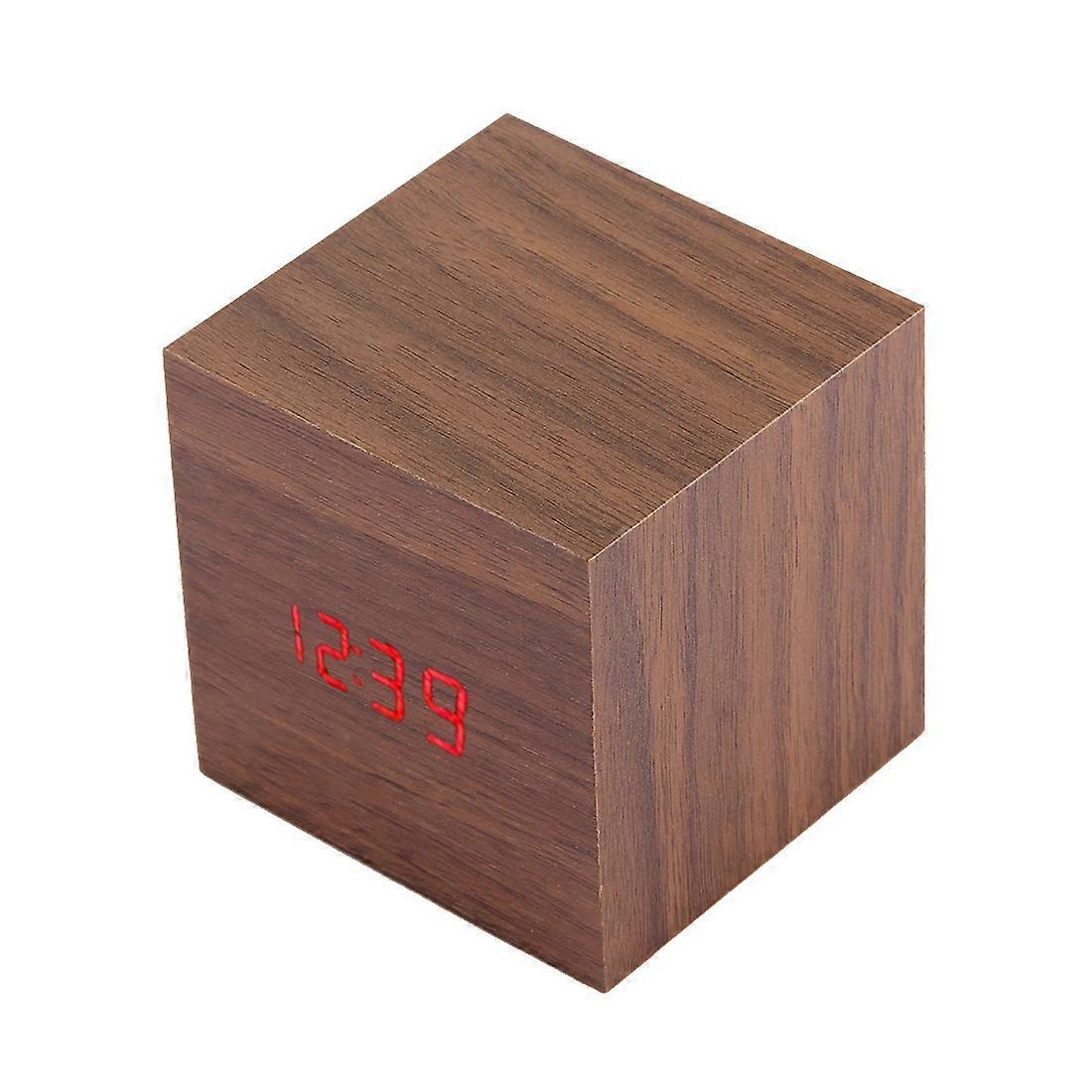 Wood Table LED Digital Display Alarm Clock