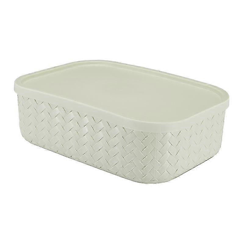 Small Imitation Rattan Storage Box, Clothes Storage Box, Rectangular Organizer