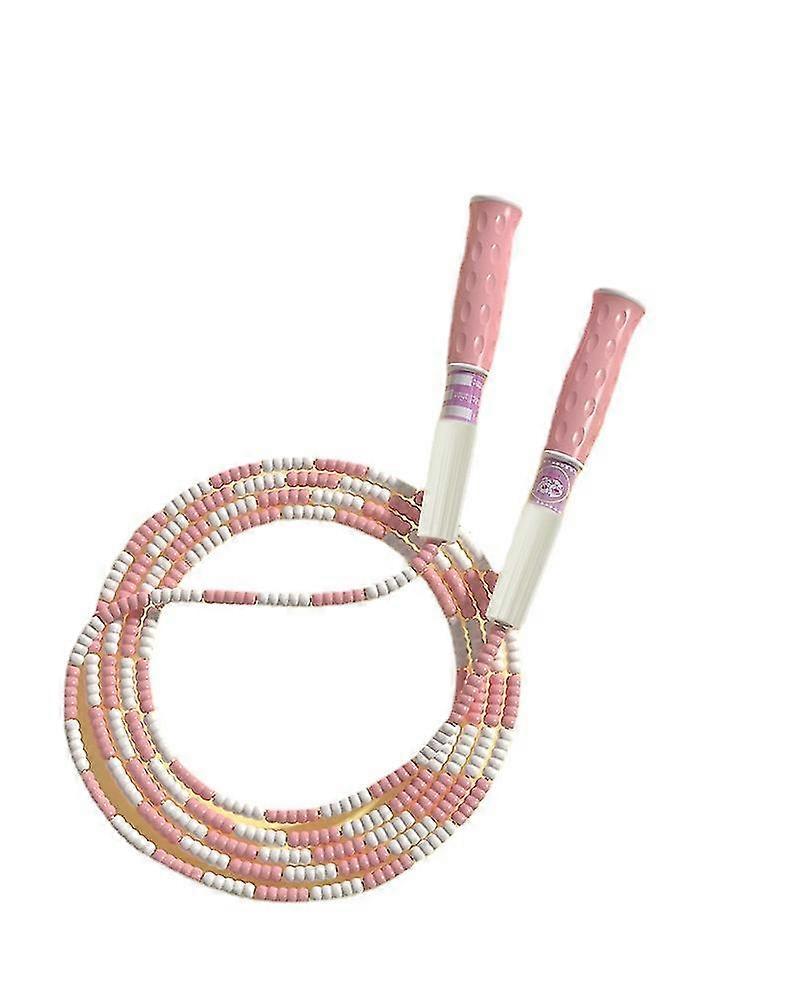Children's Pattern Bamboo Skipping Rope For Primary And Secondary School Students Signature Soft Beads Fancy Adjustable Non-knotted Skipping Rope 1 Pi