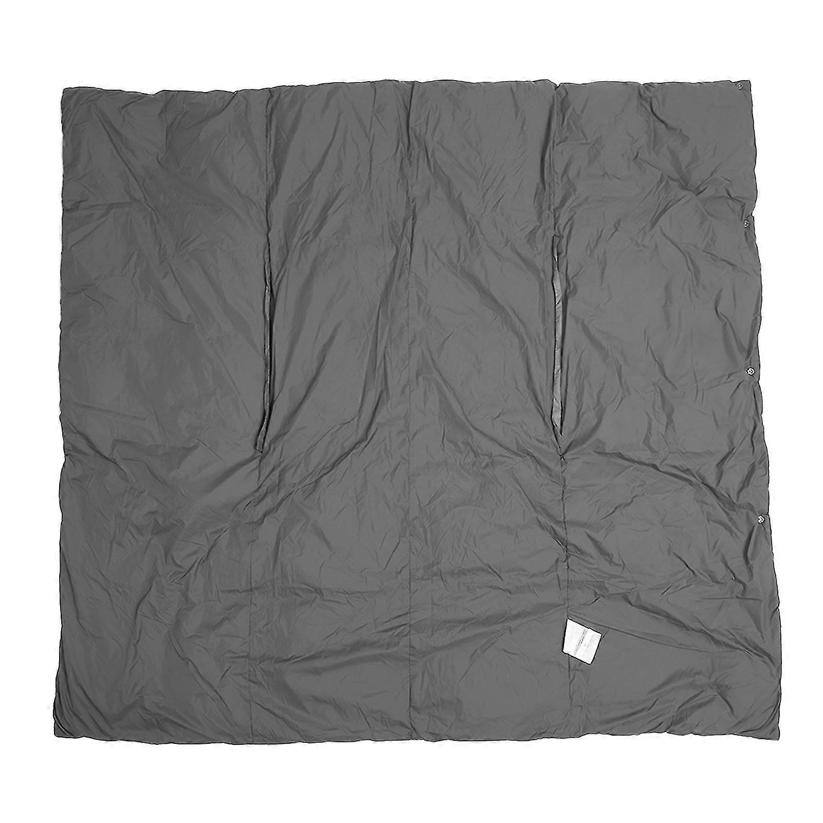 Portable USB Heated Blanket with 3-Speed, 4 Zones, Machine Washable, Gray